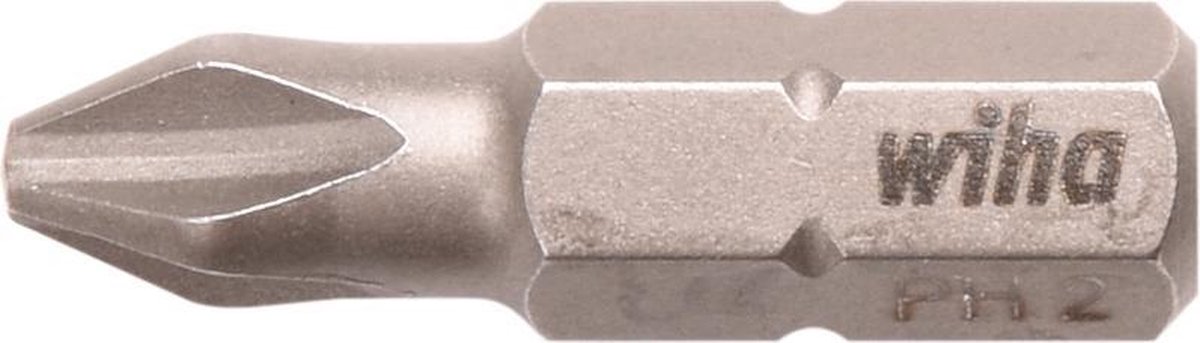 Wiha Bitset Standard 25 mm Phillips (PH2) 50-delig 1/4" C6,3 in grootverpakking - 8048