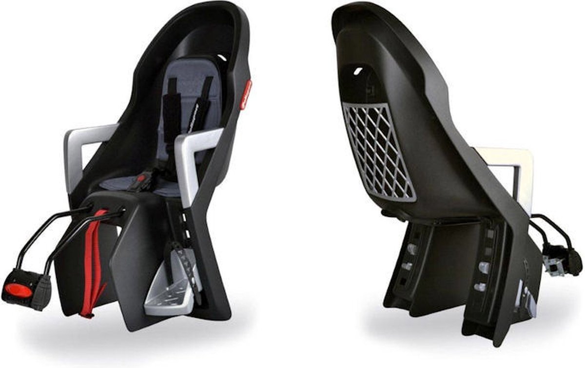 Polisport Fietszitje Achter Guppy Maxi Framebevestiging/grijs - Zwart