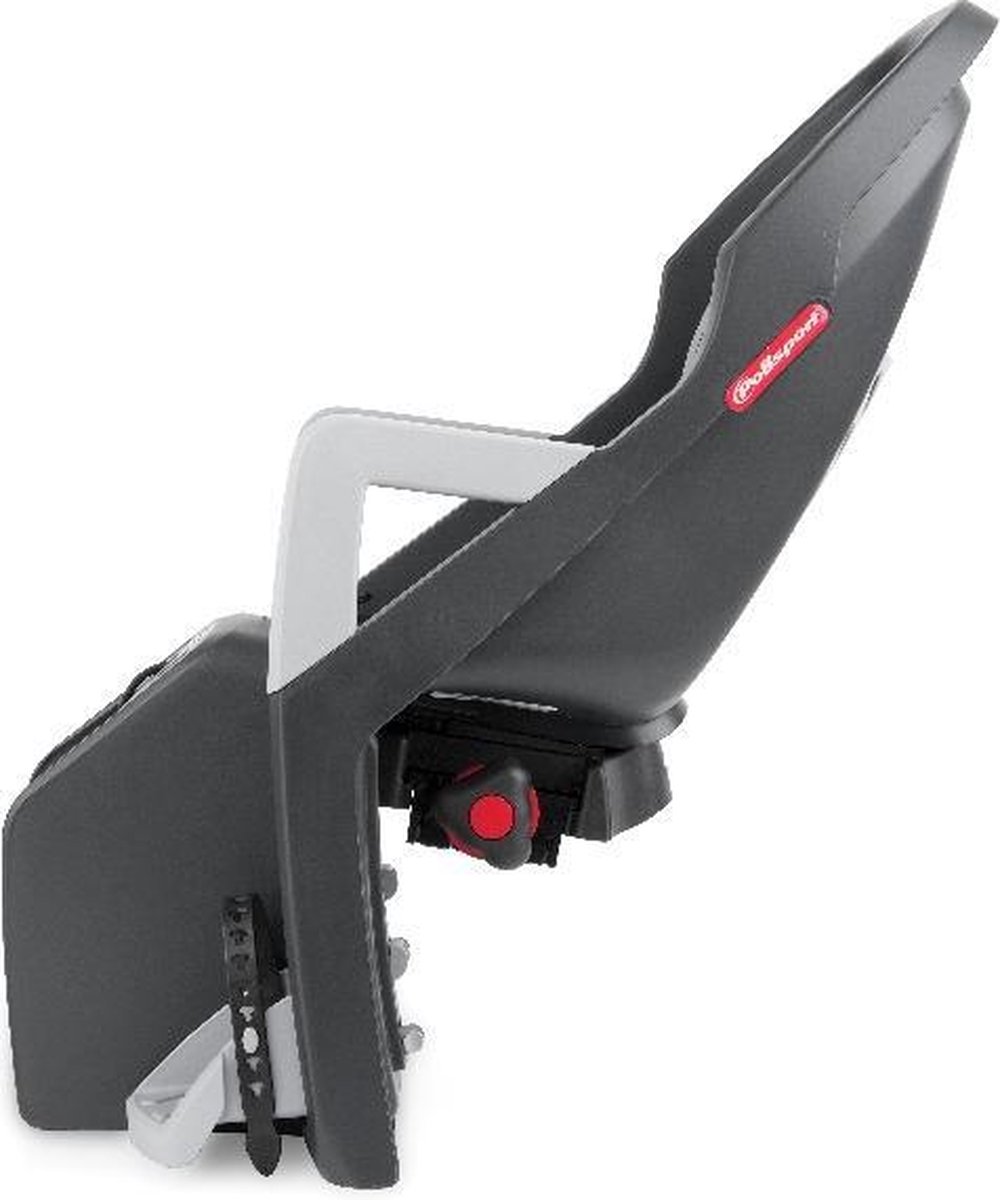 Polisport Fietszitje Achter Guppy Maxi Framebevestiging/grijs - Zwart
