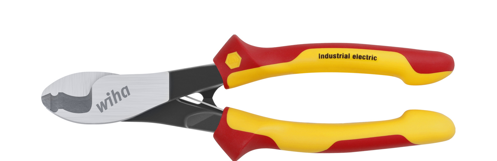 Wiha Kabelknipper Industrial electric met in- en uitschakelbare openingsveer | 210 mm | In blister - 43667