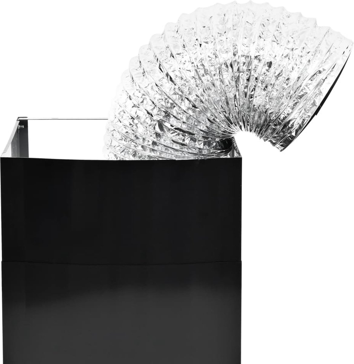 Vidaxl Wandafzuigkap 756 M³/u 90 Cm Roestvrij Staal - Zwart