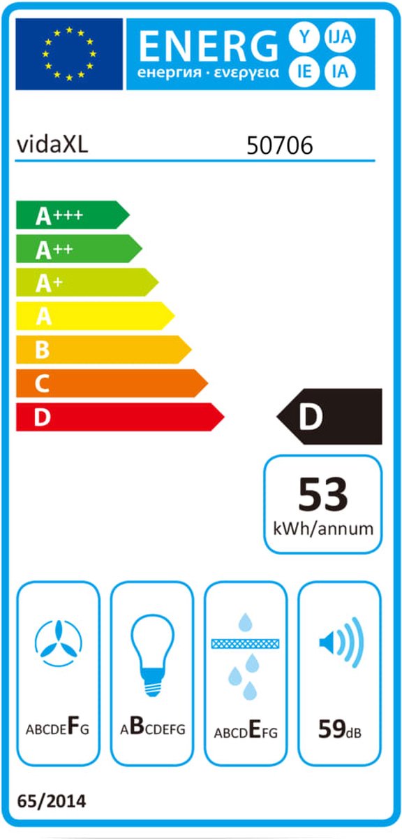 Vidaxl Wandafzuigkap 756 M³/u 90 Cm Roestvrij Staal - Zwart