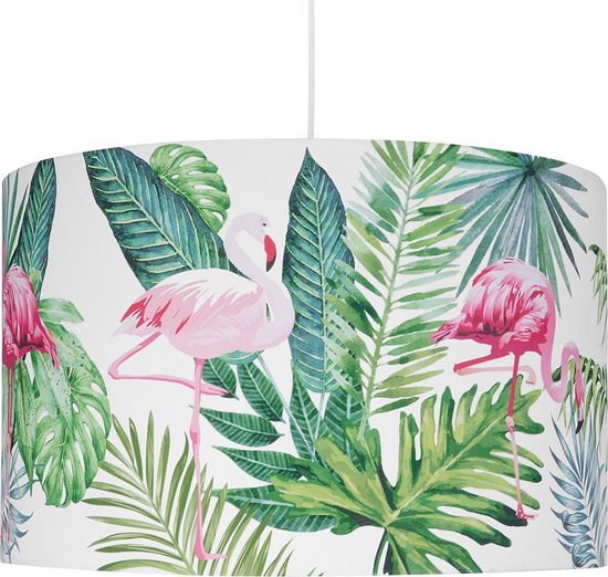 Beliani Flamingo Hanglamp Polyester 50 X 50 Cm - Groen