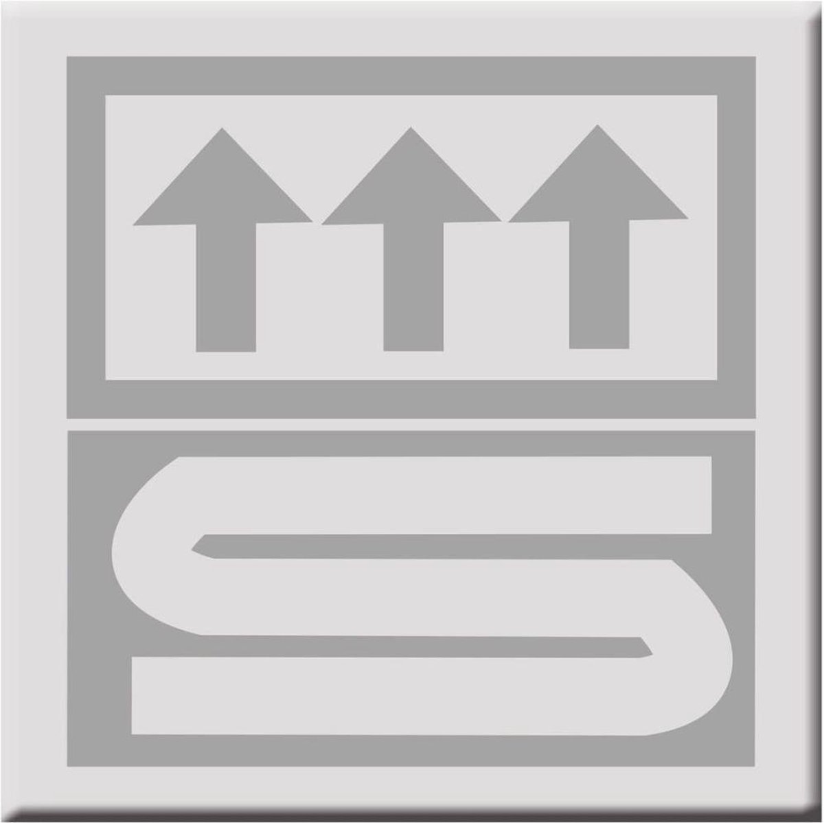 Ridder Badkamermat Carl 55x50 Cm 7102807 - Grijs