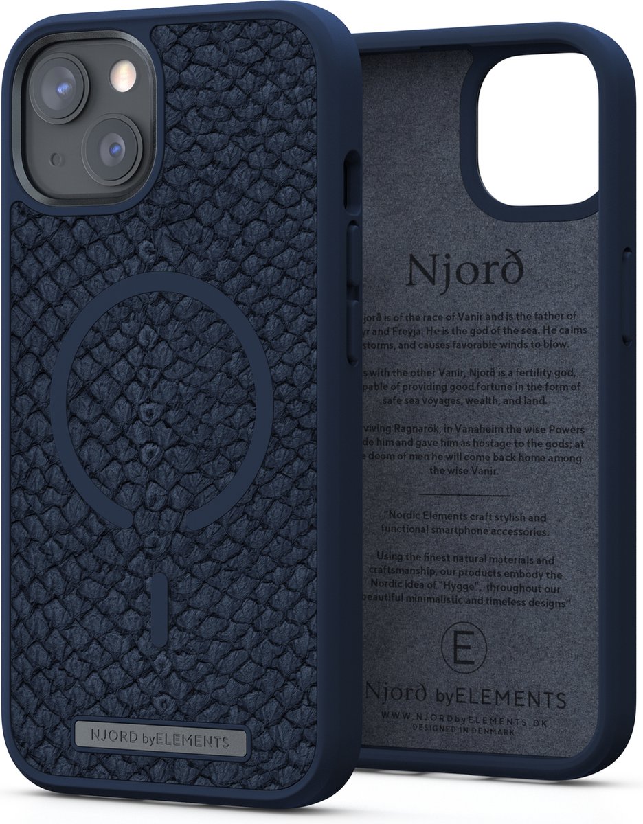 Nordic Elements Njord Apple iPhone 13 Back Cover met MagSafe - Blauw