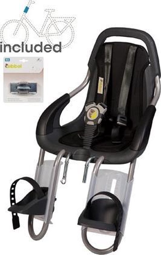 Qibbel Togo Fietszitje Voor Q166 Junior Stuurpen - Zwart