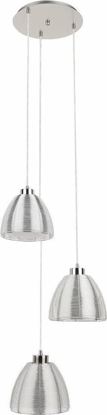 Highlight Hanglamp Whires Small Mat Chroom 3 Lichts Rond - Silver