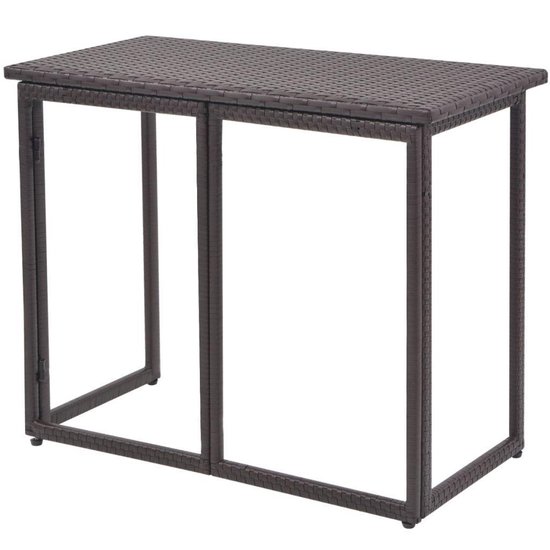 Vidaxl 5-delige Tuinset Staal Poly Rattan - Bruin