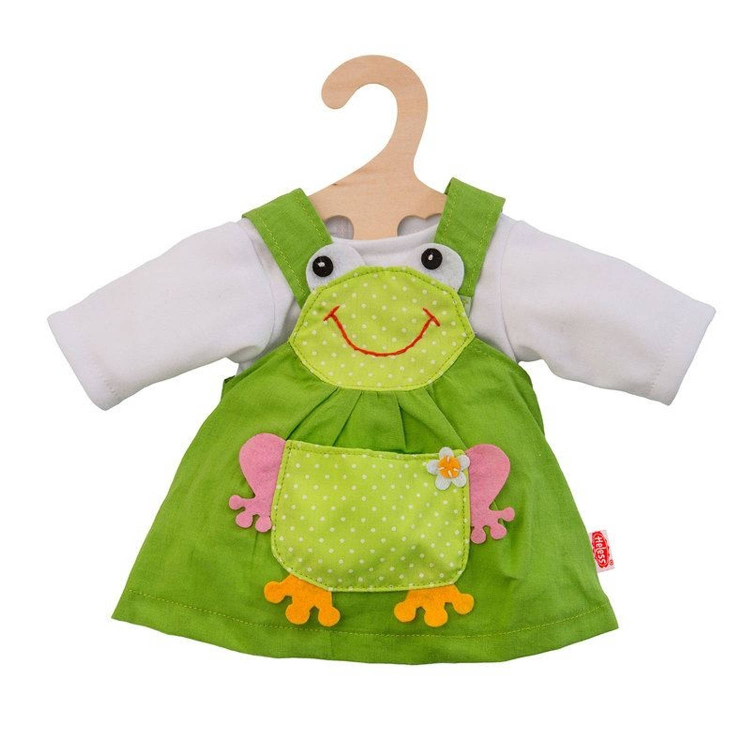 Heless Poppenkleding Jurk Kikker 35-45 Cm - Groen