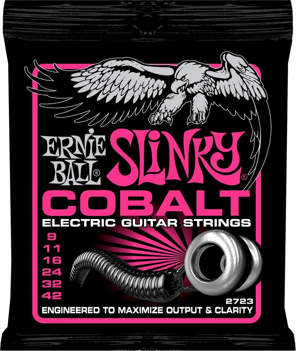 Ernie Ball 2723 Cobalt Super Slinky elektrische gitaarsnaren