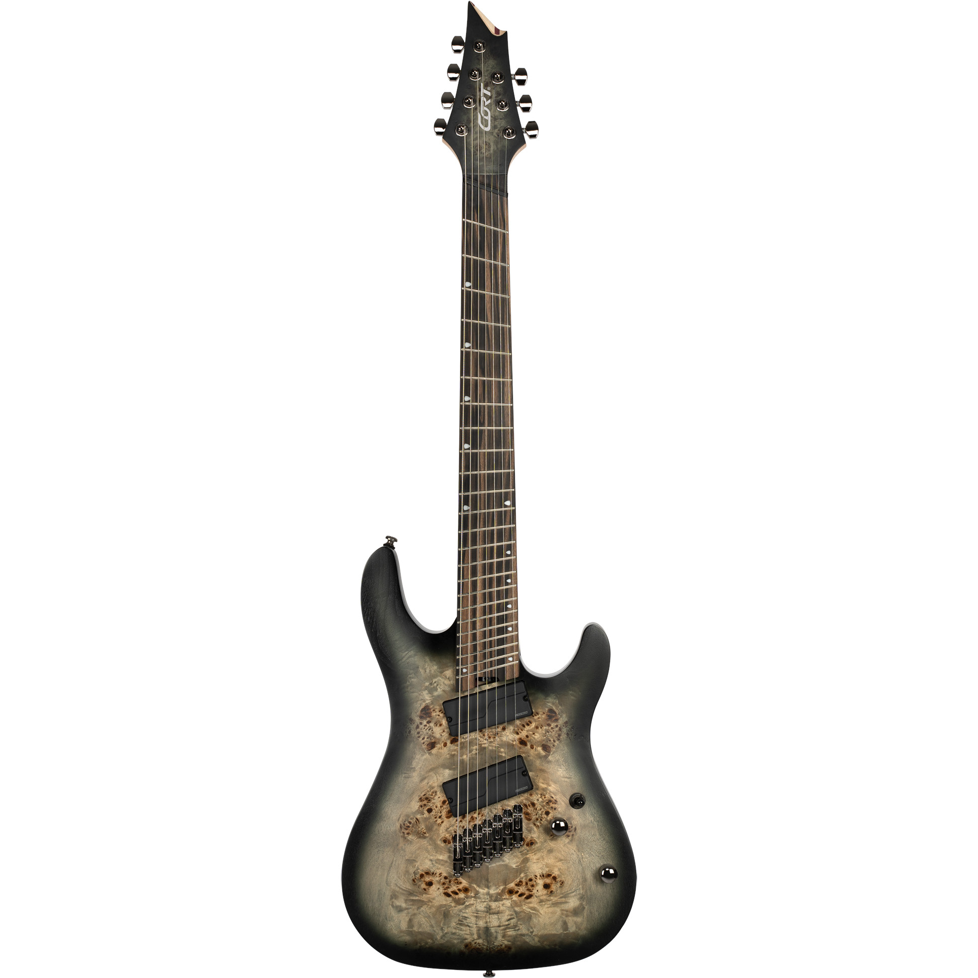 Cort KX507 Multi Scale Star Dust Black 7-snarige elektrische gitaar met Fishman Fluence Modern