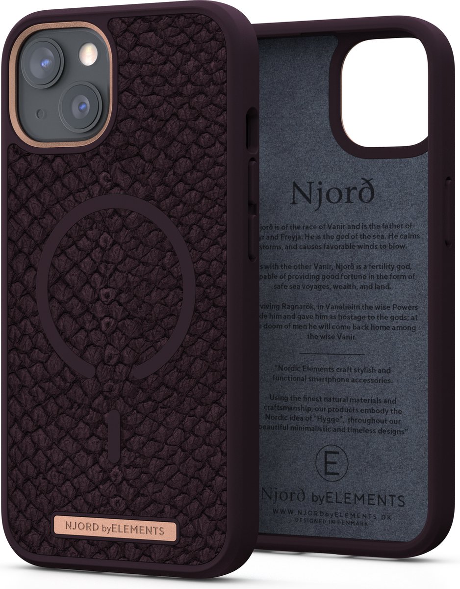 Nordic Elements Njord Apple iPhone 13 Back Cover met MagSafe - Paars