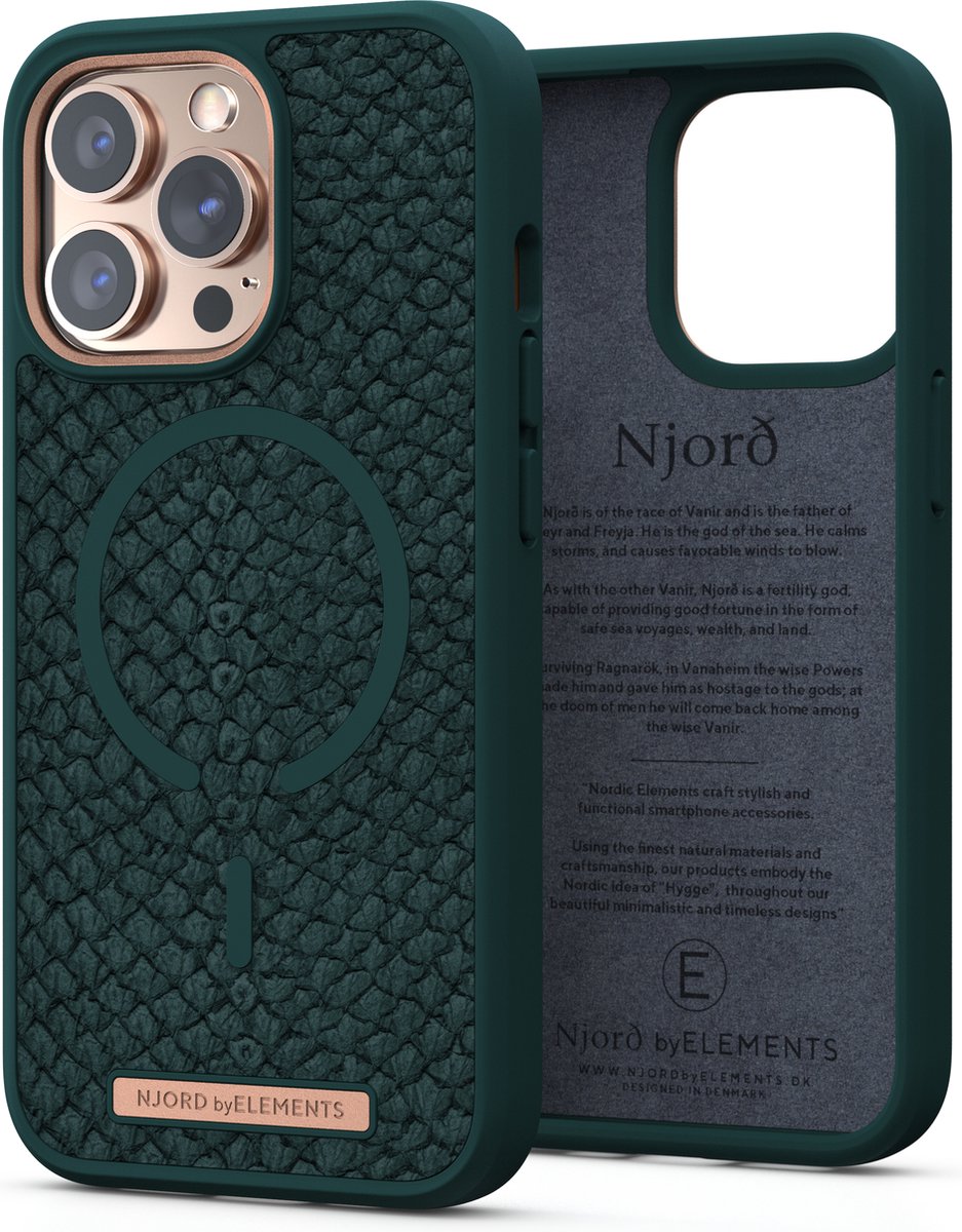 Njord Apple iPhone 13 Pro Back Cover met MagSafe - Groen