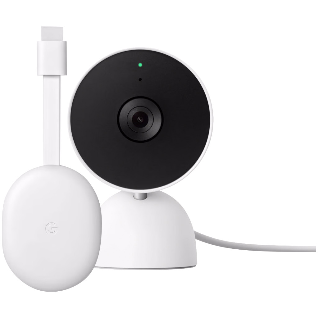Google Chromecast 4K met TV + Nest Cam Indoor
