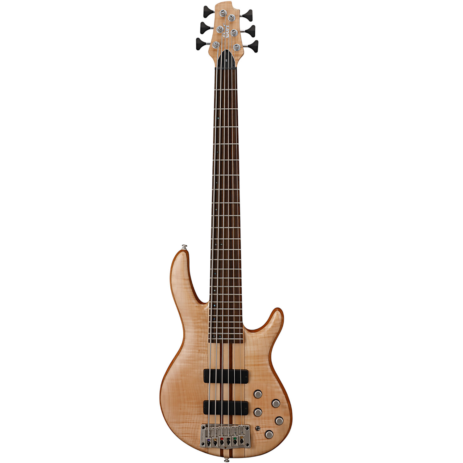 Cort A6 Plus FMMH Open Pore Natural 6-snarige elektrische basgitaar