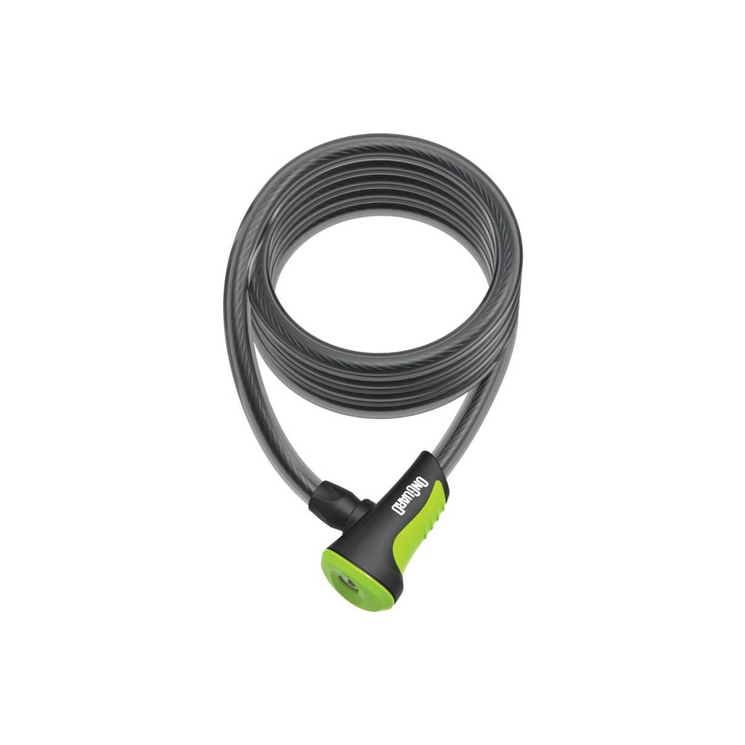 Onguard Kabelslot Coil Neon 180 Cm X 12 Mm/groen - Zwart