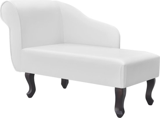 Vidaxl Chaise Longue Kunstleer - Wit