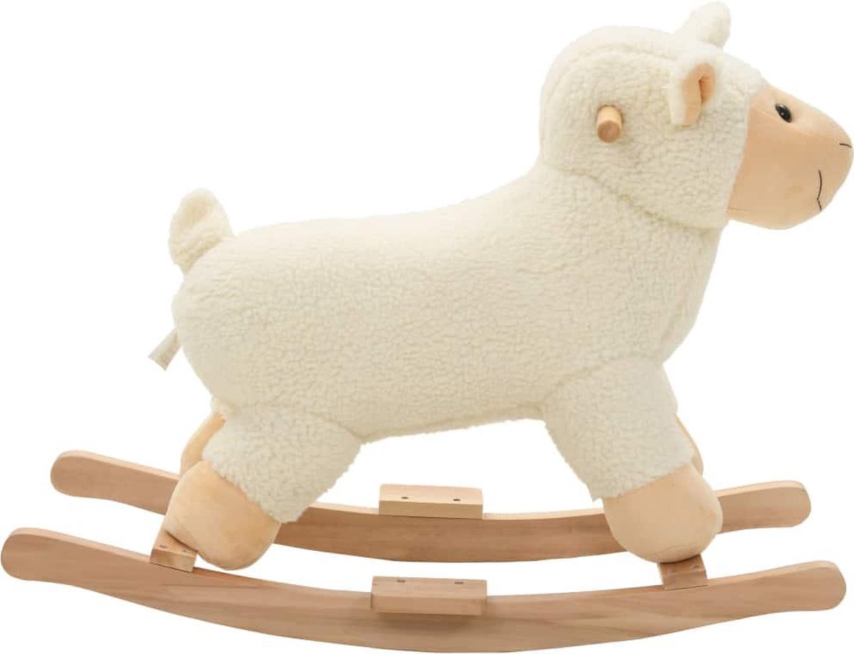 Vidaxl Hobbeldier Schaap 78x34x58 Cm Pluche - Wit