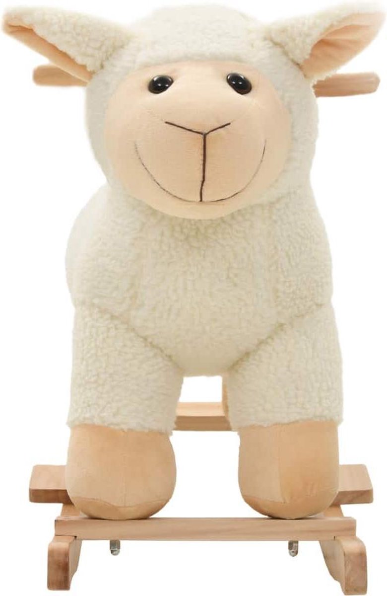 Vidaxl Hobbeldier Schaap 78x34x58 Cm Pluche - Wit