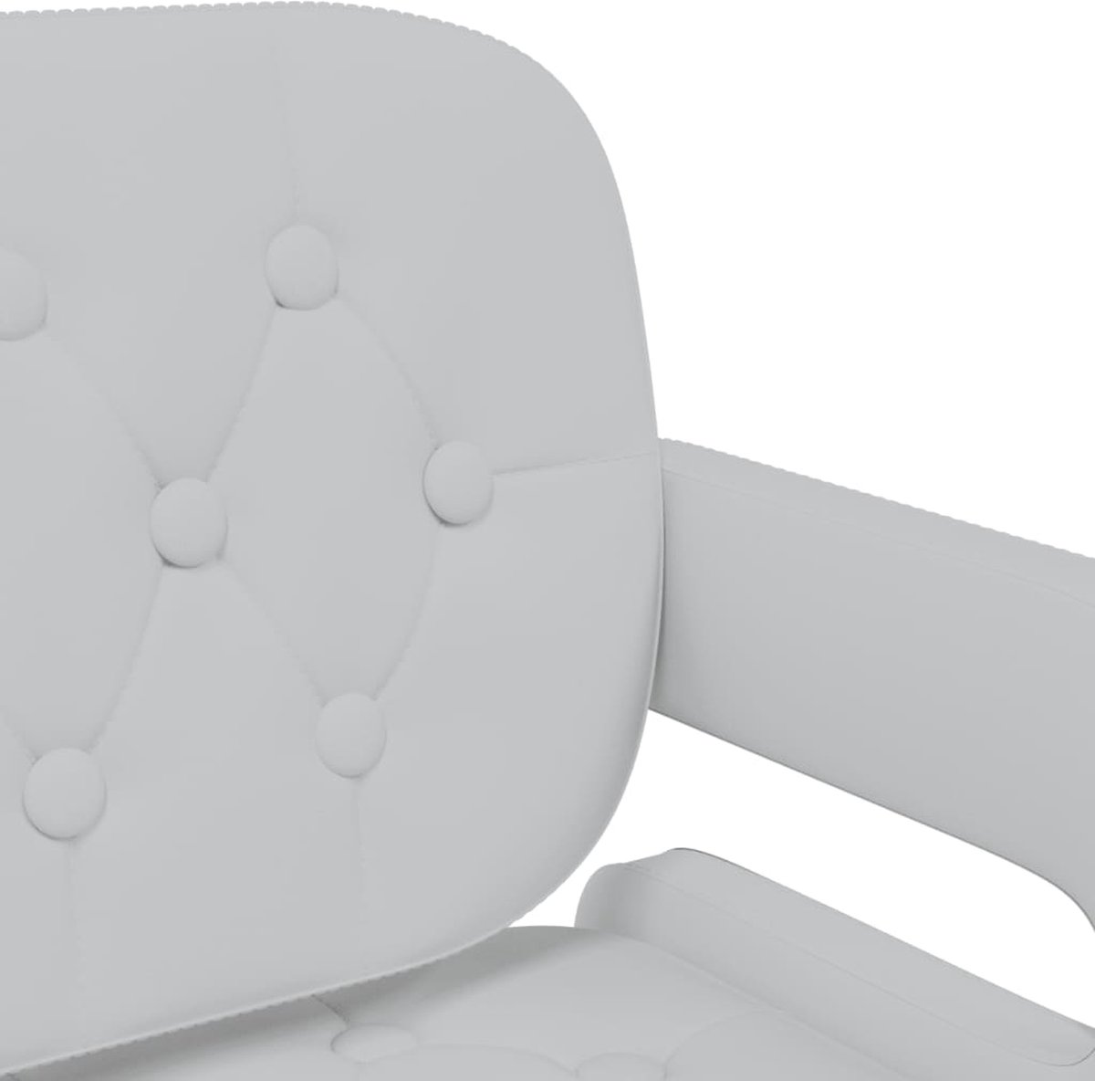 Vidaxl Eetkamerstoelen Draaibaar 2 St Kunstleer - Wit