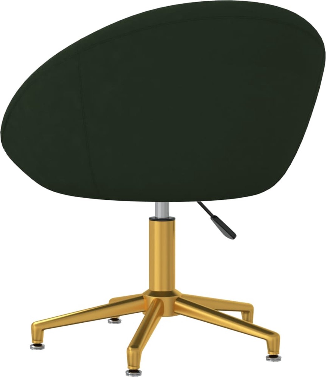 Vidaxl Eetkamerstoelen 4 St Fluweel Donker - Groen