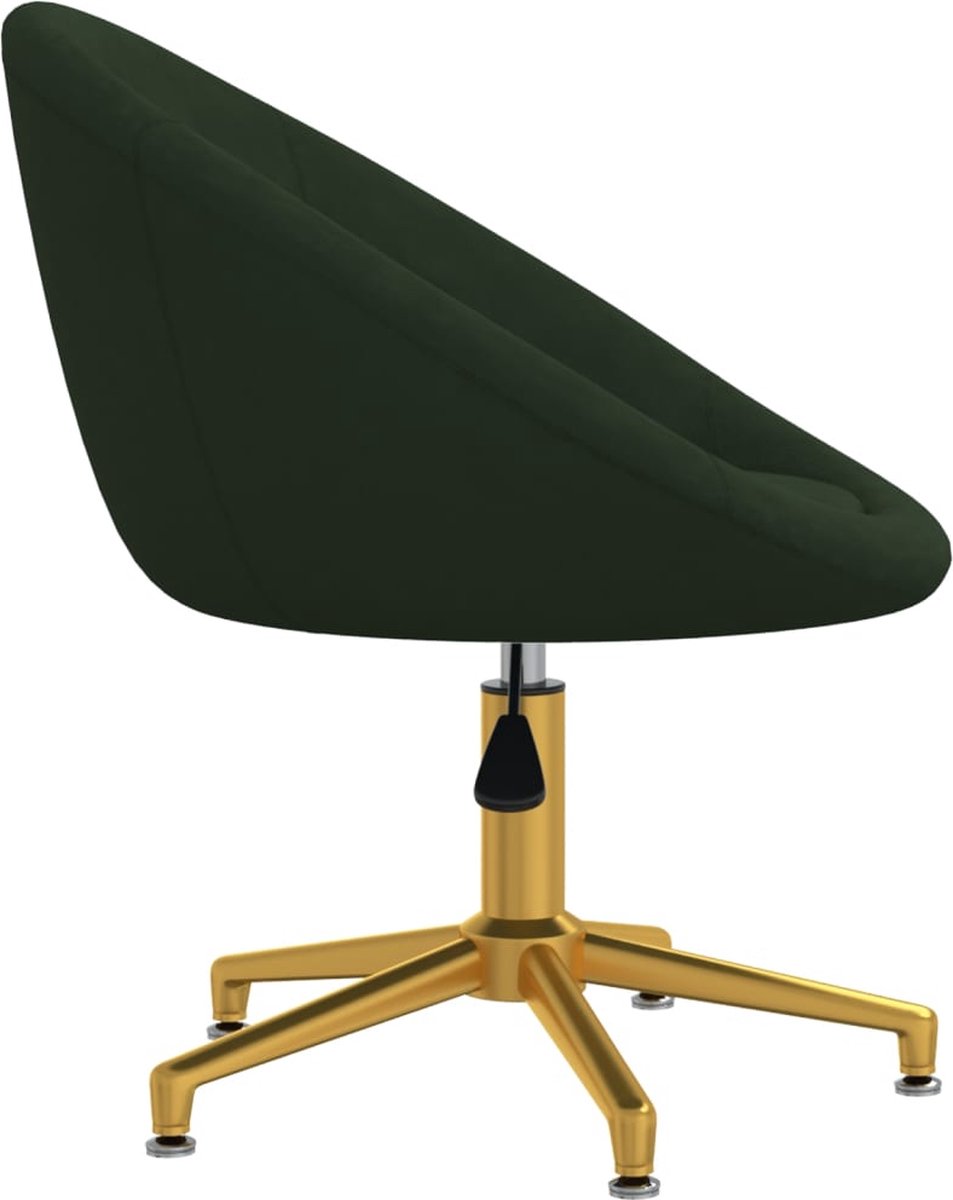 Vidaxl Eetkamerstoelen 4 St Fluweel Donker - Groen
