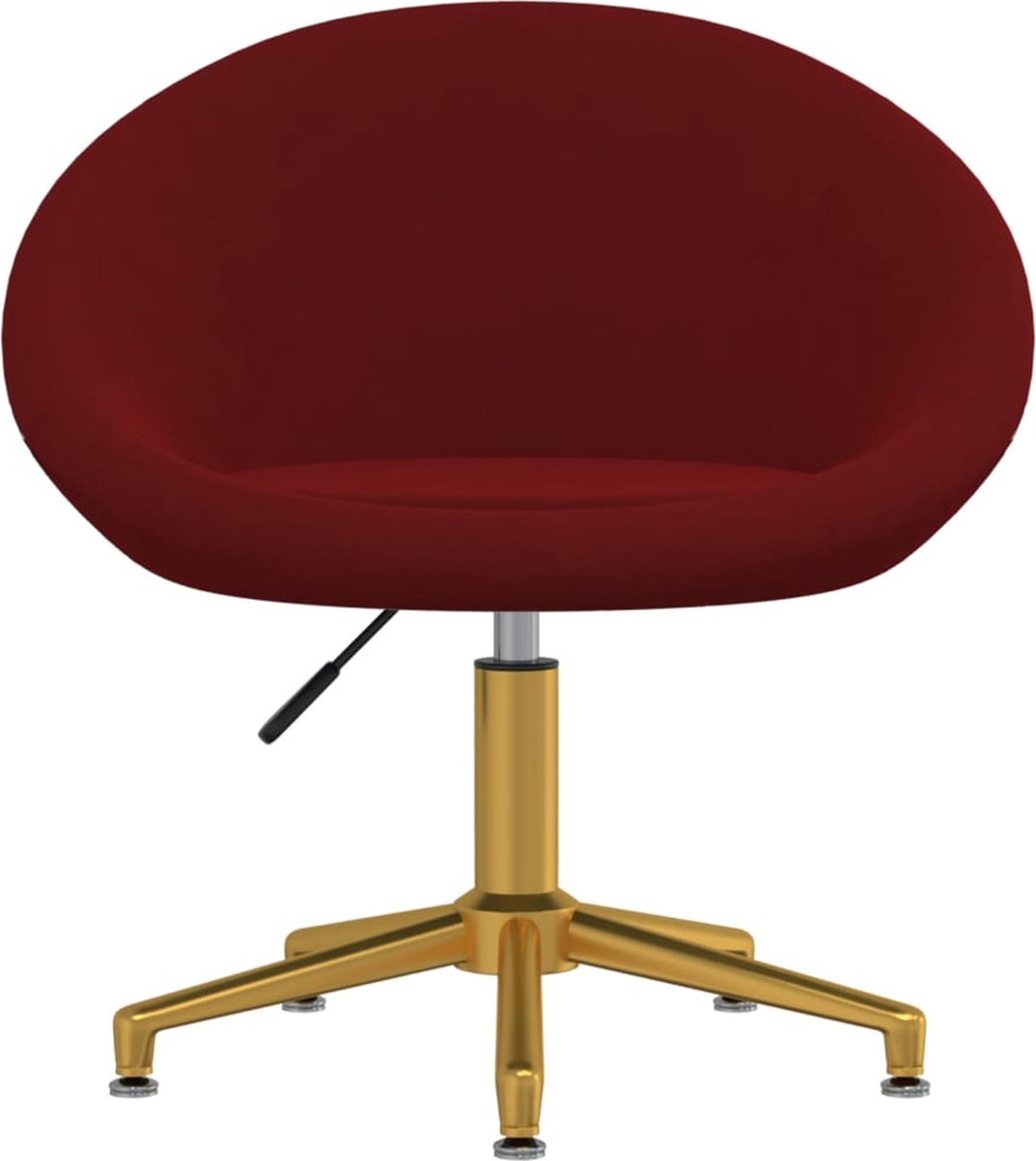 Vidaxl Eetkamerstoelen 4 St Fluweel Wijn - Rood