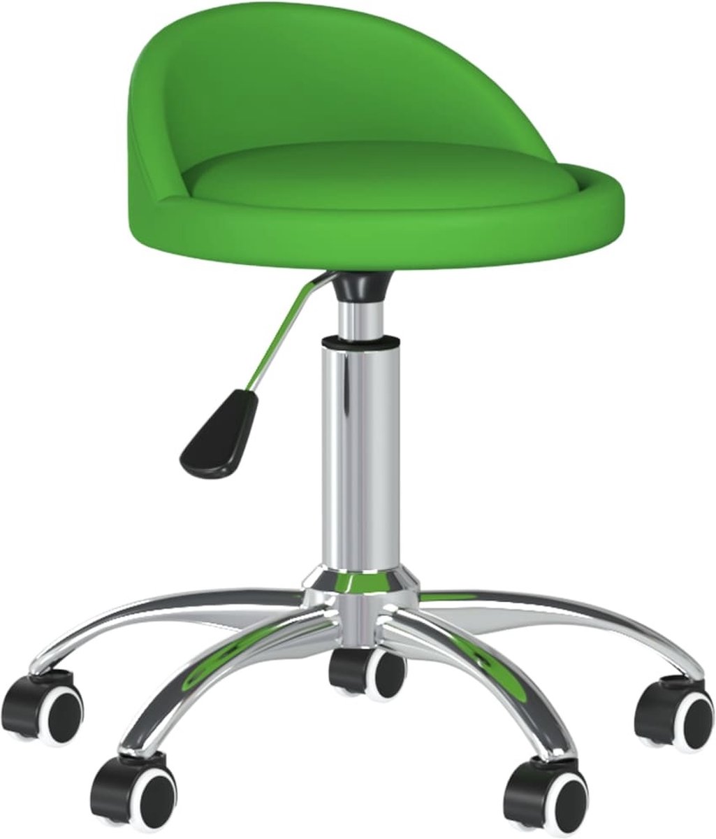 Vidaxl Eetkamerstoelen Draaibaar 2 St Kunstleer - Groen