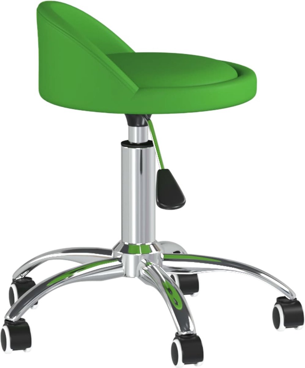 Vidaxl Eetkamerstoelen Draaibaar 2 St Kunstleer - Groen