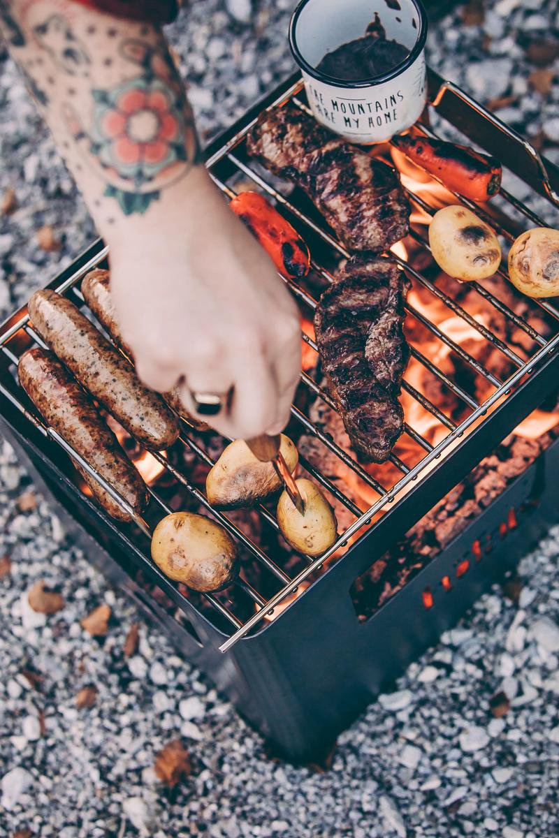 Beer Box Vuurkorf - Grijs