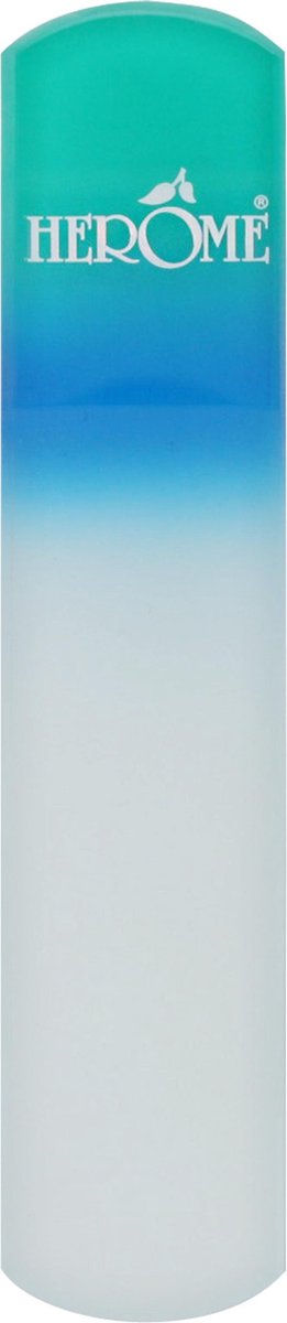 Herome Voetvijl Glass Pedicure File 2 X 18 Cm Wit/lichtblauw