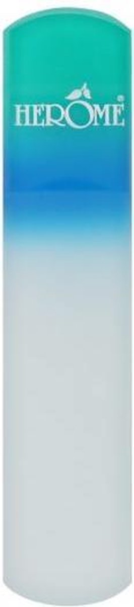 Herome Voetvijl Glass Pedicure File 2 X 18 Cm Wit/lichtblauw