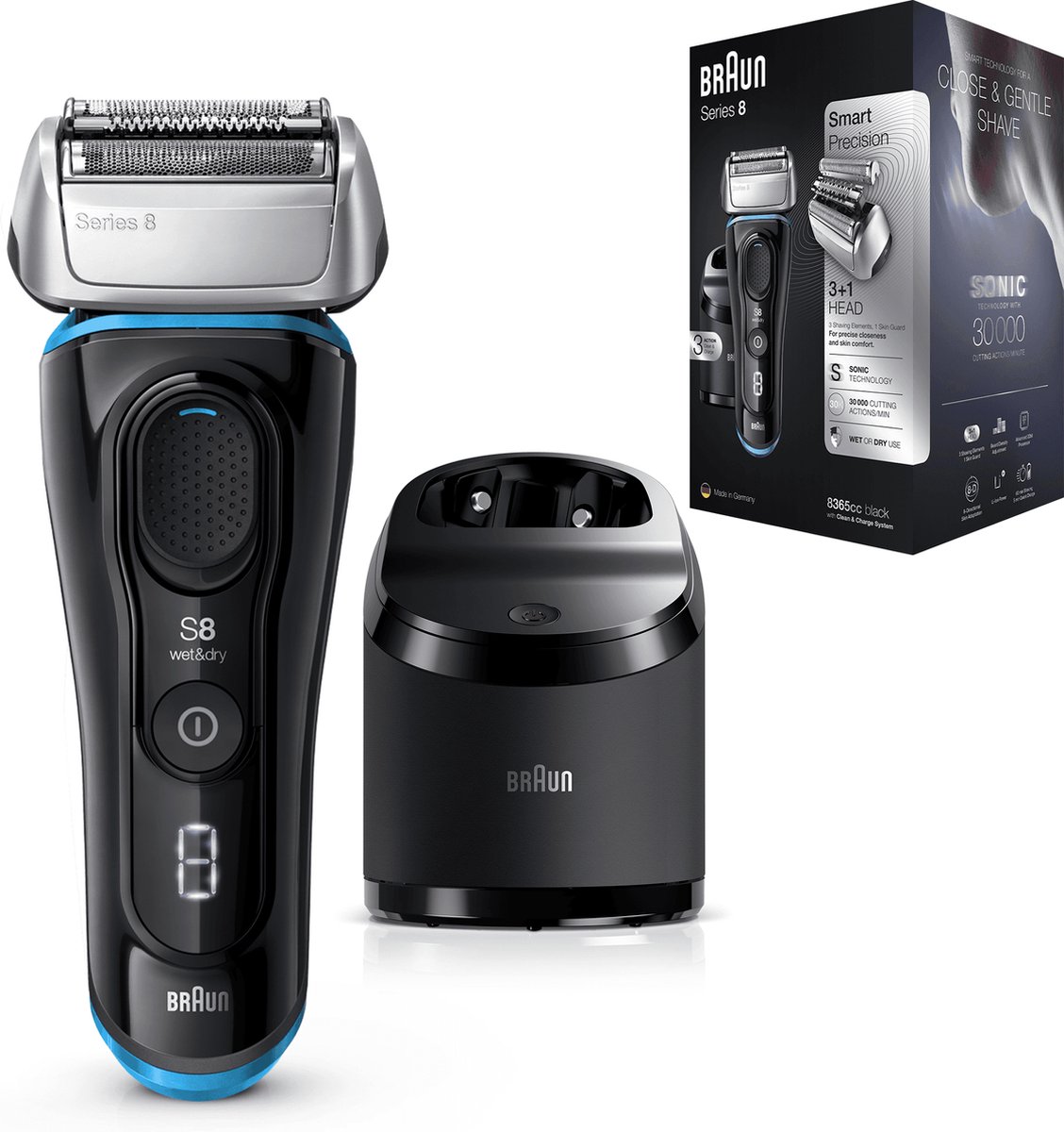 Braun Series 8 8365cc Volgende Generatie Elektrisch Scheerapparaat, Clean