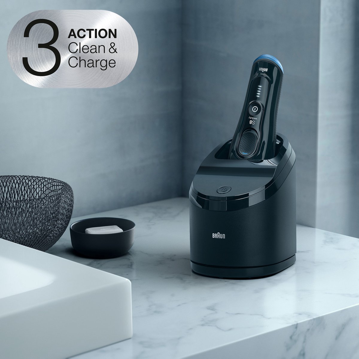 Braun Series 8 8365cc Volgende Generatie Elektrisch Scheerapparaat, Clean