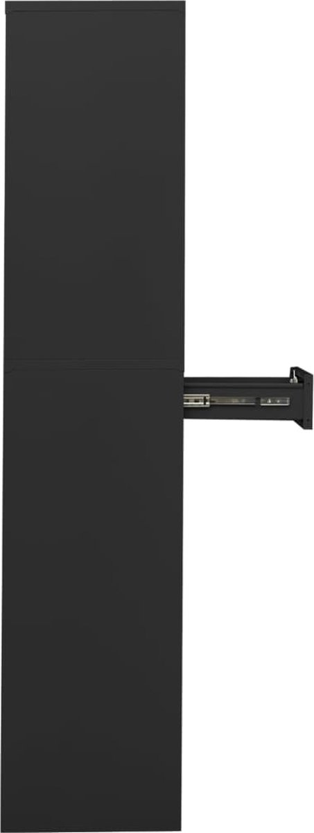 Vidaxl Kantoorkast 90x40x180 Cm Staal Antracietkleurig