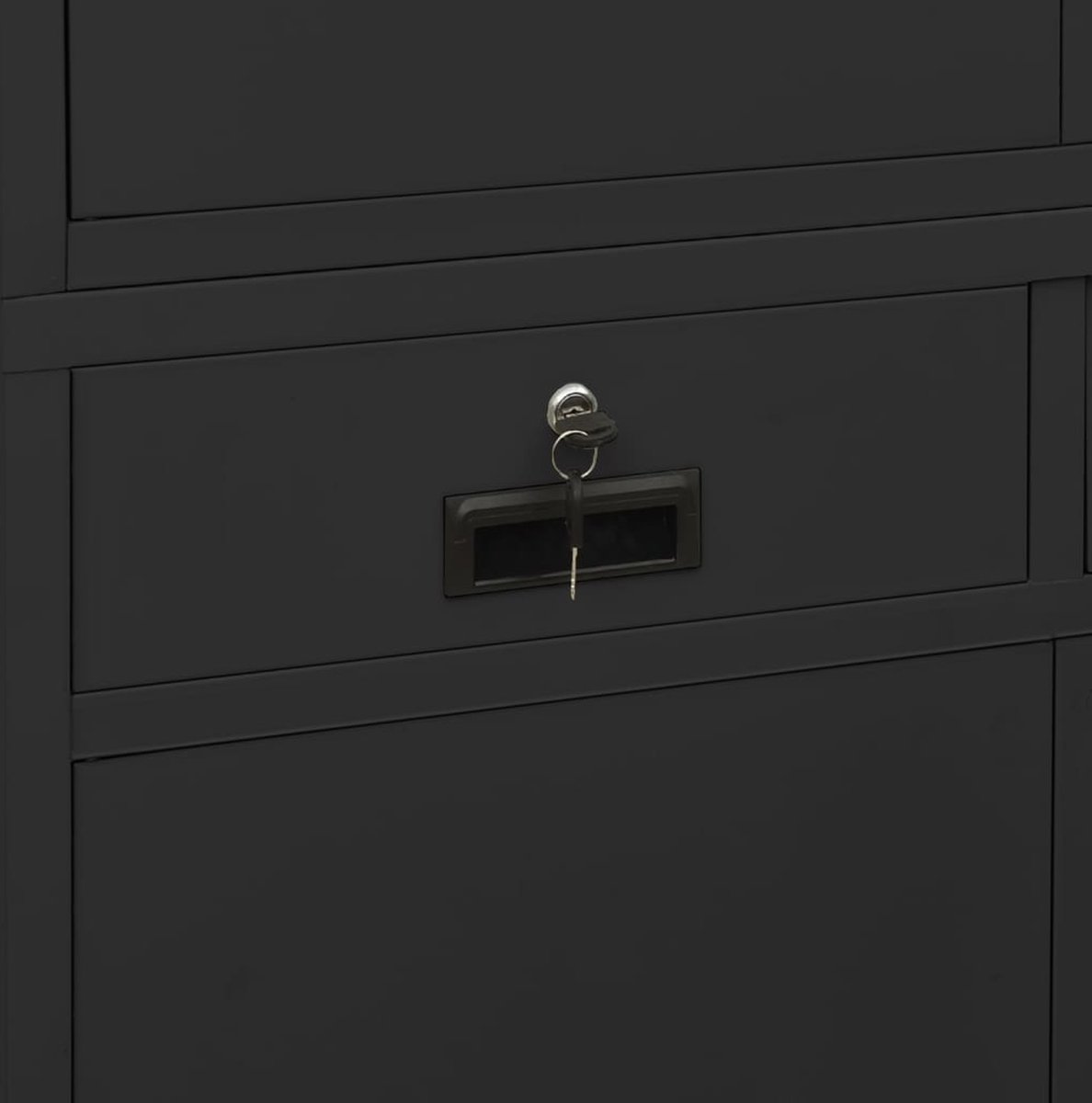 Vidaxl Kantoorkast 90x40x180 Cm Staal Antracietkleurig