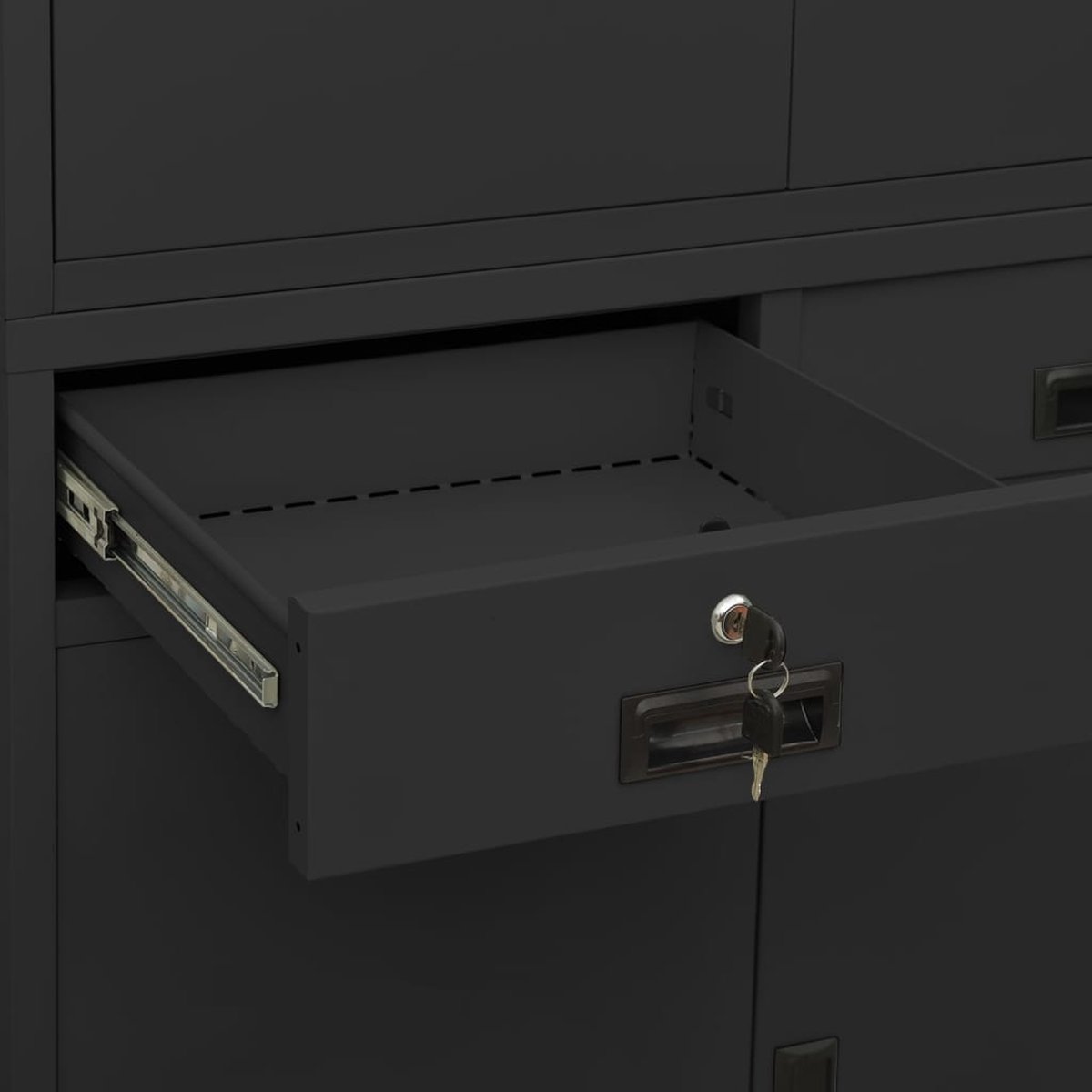 Vidaxl Kantoorkast 90x40x180 Cm Staal Antracietkleurig