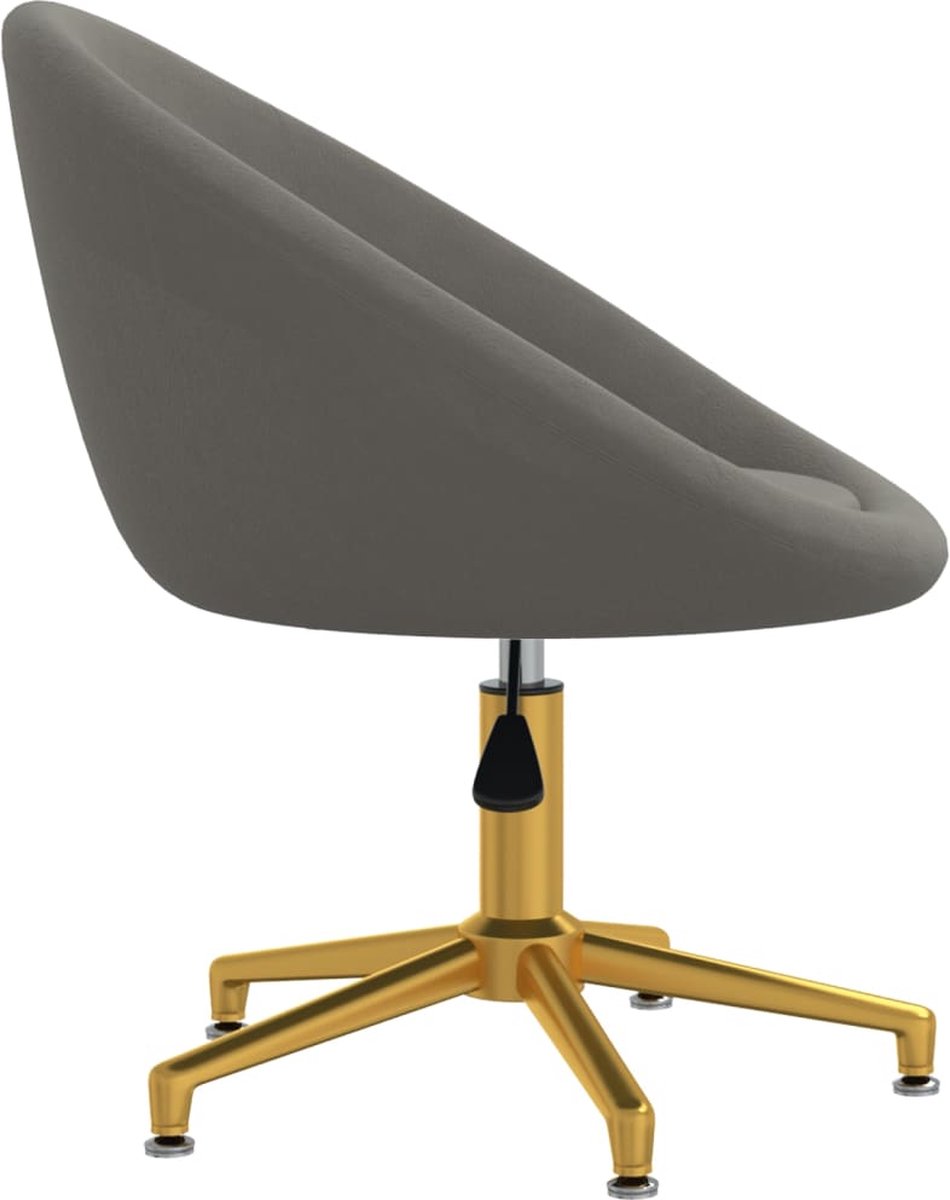 Vidaxl Eetkamerstoelen 6 St Fluweel Donker - Grijs