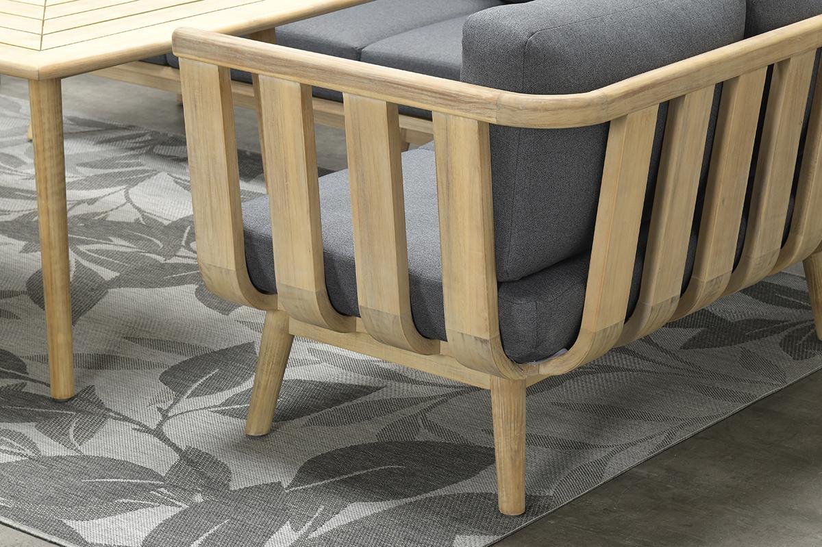 Garden Impressions San Leone Lounge Dining Set 6-delig - Donker - Grijs