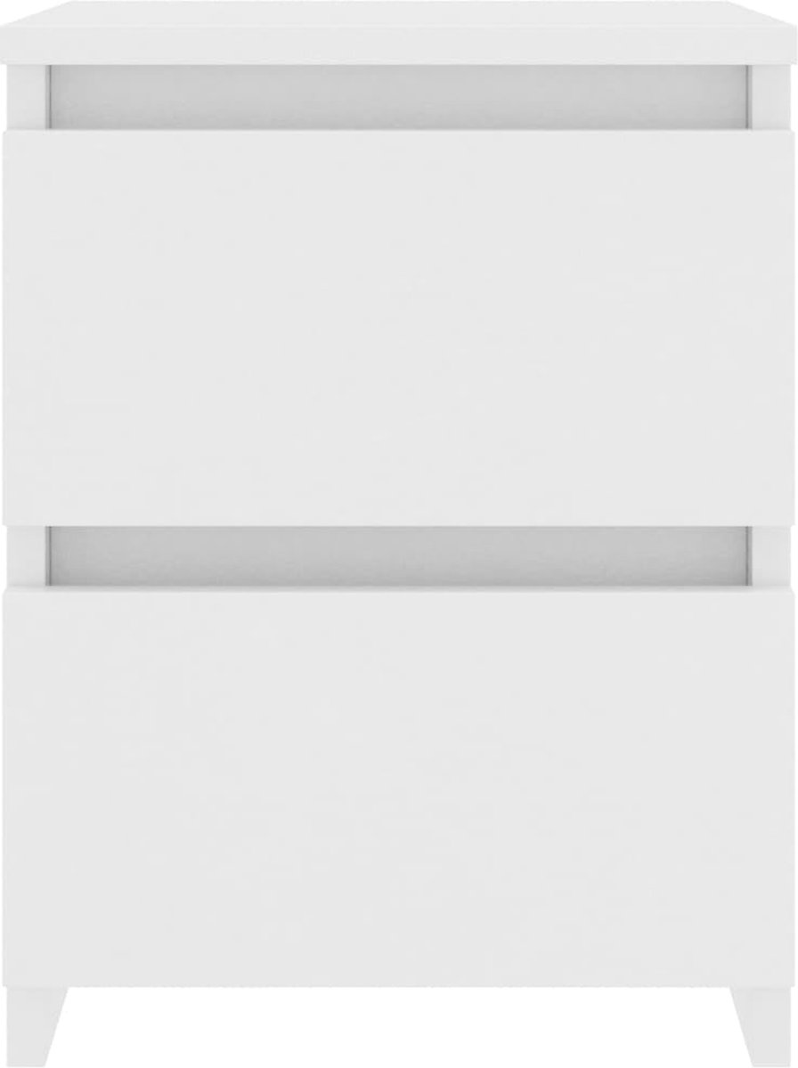 Vidaxl Nachtkastjes 2 St 30x30x40 Cm Spaanplaat - Wit