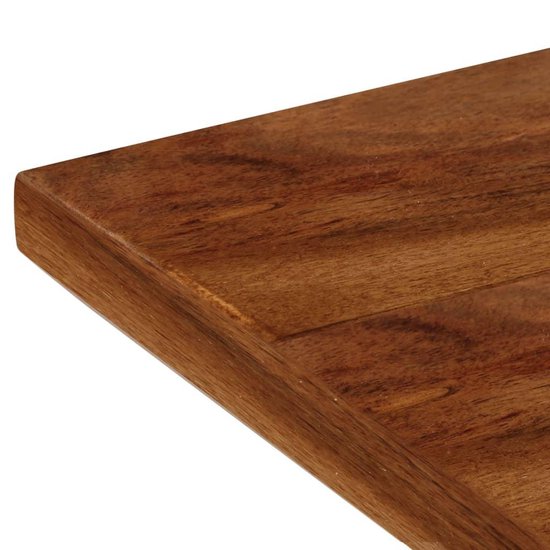 Vidaxl Eetkamerbank 160x40x45 Cm Massief Acaciahout En Staal - Bruin