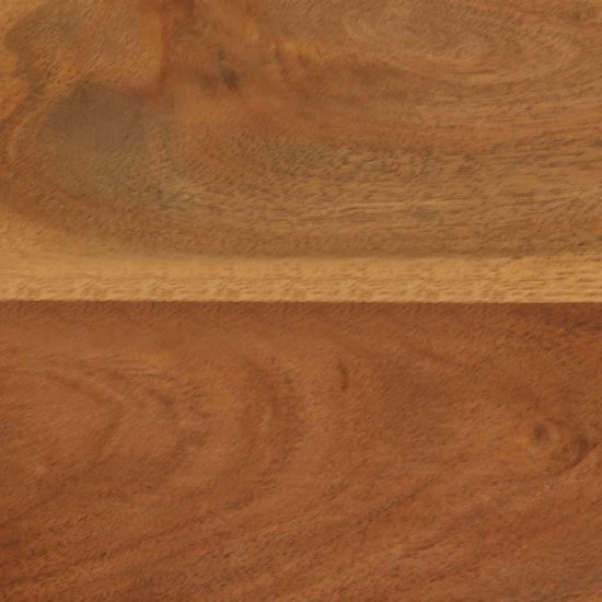 Vidaxl Eetkamerbank 160x40x45 Cm Massief Acaciahout En Staal - Bruin