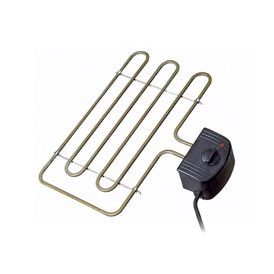 2L Home & Garden Xl Rookoven Met Kijkruit - Inclusief Elektrisch Spiraal - Silver