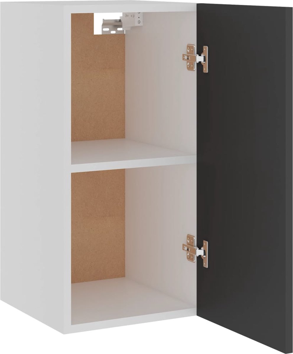 Vidaxl Hangkast 29,5x31x60 Cm Spaanplaat - Grijs
