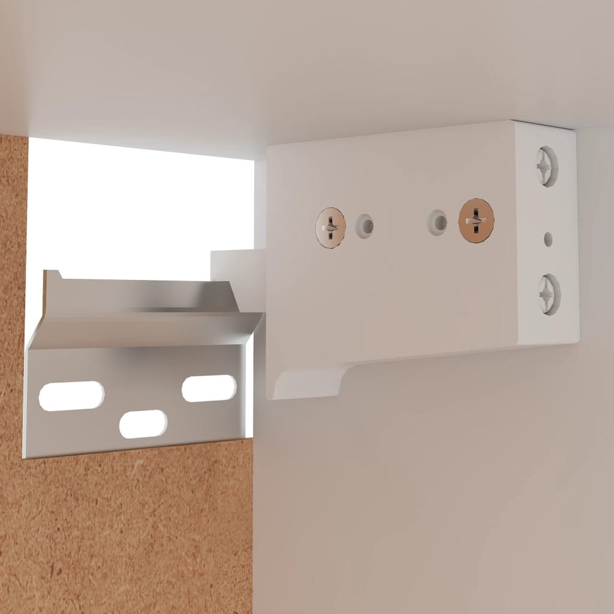 Vidaxl Hangkast 29,5x31x60 Cm Spaanplaat - Grijs