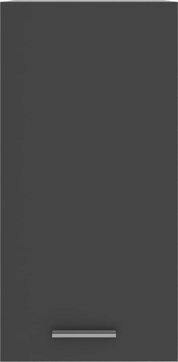 Vidaxl Hangkast 29,5x31x60 Cm Spaanplaat - Grijs