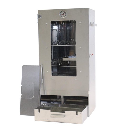 2L Home & Garden Rookoven Xl - Compleet Met Toebehoor - Silver