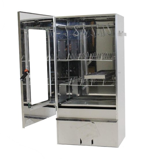 2L Home & Garden Rookoven Xl - Compleet Met Toebehoor - Silver