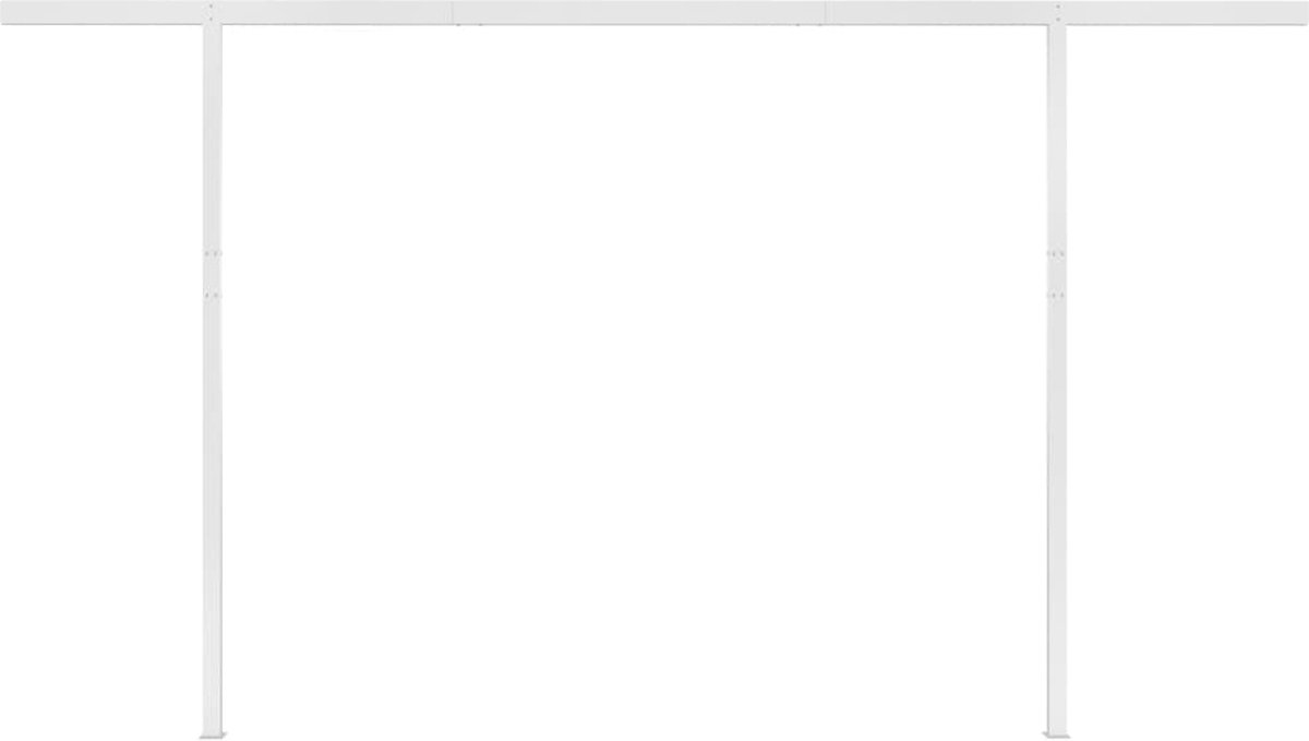 Vidaxl Luifel Handmatig Uittrekbaar Met Palen 4x3 M En - Blauw