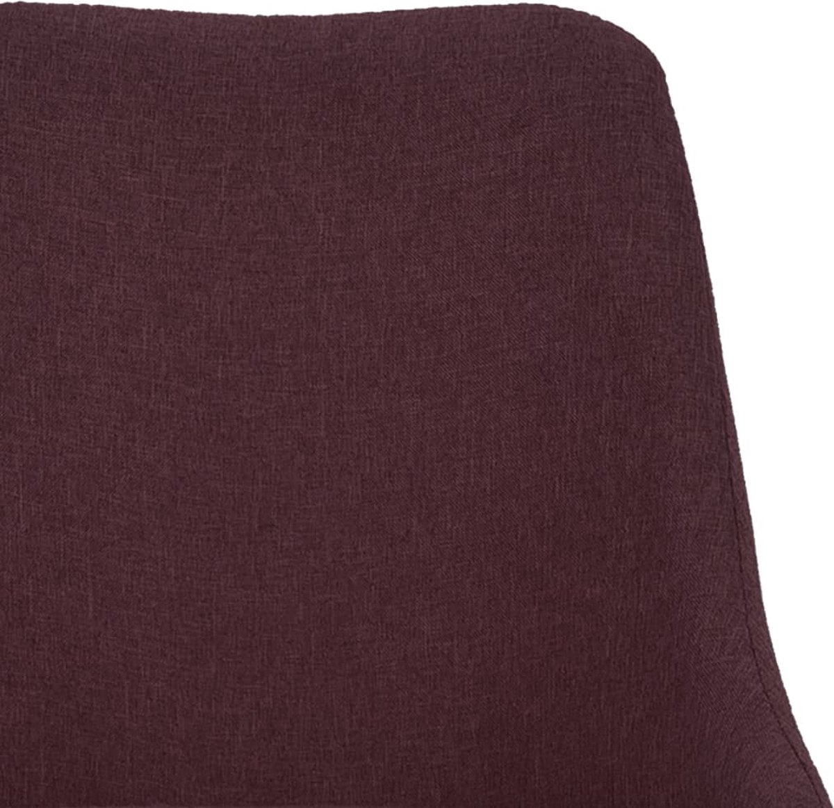 Vidaxl Eetkamerstoel Draaibaar Stof - Paars